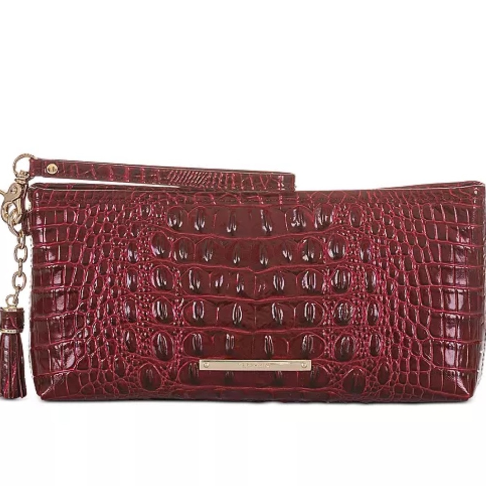 Brahmin
Kayla Melbourne Embossed Leather Clutch